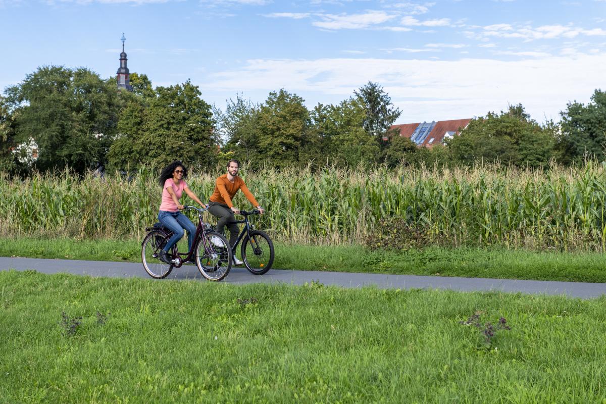 Radfahren, gut für die Umwelt und die Gesundheit. Radfahren, gut für die Umwelt und die Gesundheit.