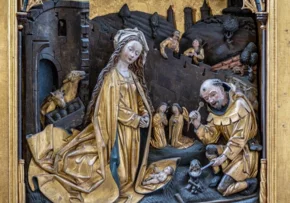 Die Weihnachtageschichte - Darstellung in der Predigerkirche Erfurt Kopie