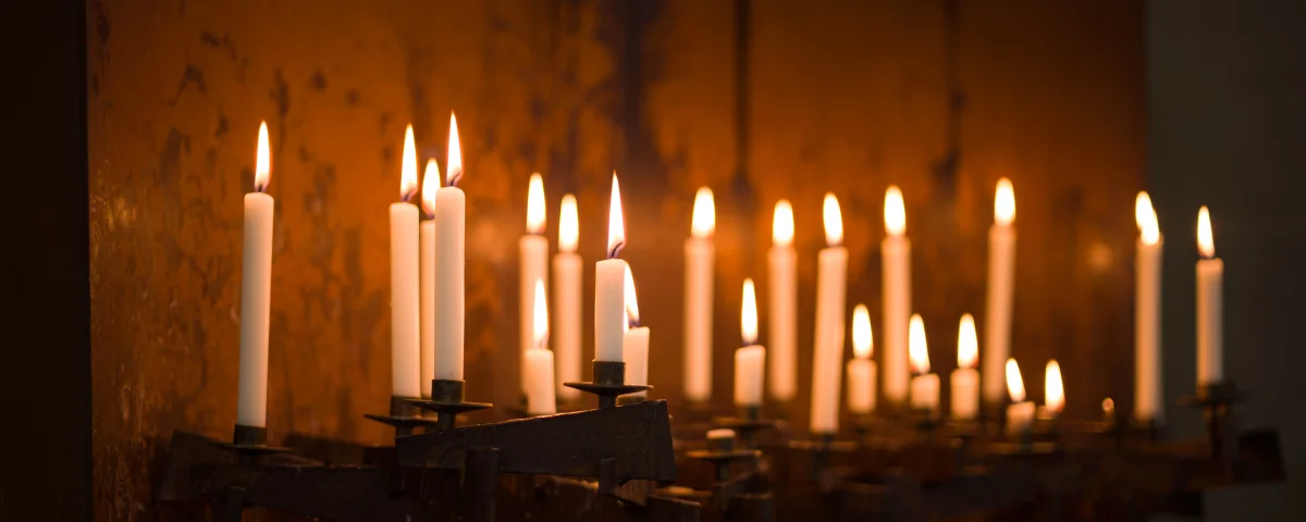 Kerzen - ein Symbol des Gedenkens.